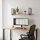 Ver imagem 3 de Kit 2 Prateleiras Industrial C/ Suporte Retangular 30x60cm