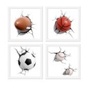 Ver imagem 1 de Kit com 4 Quadros Decorativos - Bolas 3D
