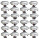Ver imagem 1 de Kit 24 Puxadores para Móveis Cromados Ponto 5x2,5cm Torralba Tucson Redondos