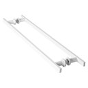 Ver mais imagens de Puxador de Porta Branco Vidro Pivotante Madeira 50cm M.s