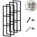 Ver imagem 2 de Kit 4 Suporte Prateleira Tripla 30cm Estilo Industrial