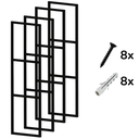 Ver imagem 3 de Kit 4 Suporte Prateleira Tripla 30cm Estilo Industrial