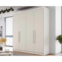 Ver imagem 1 de Guarda Roupa Solteiro 3 Gavetas e 4 Portas Nantes Off White - Europa