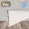 Rodapé de PVC 7cm Altura Frisado Barra com 2 M PVC7 Branco - 1