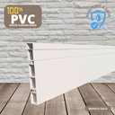 Ver imagem 1 de Rodapé de PVC 10 cm Altura Frisado Barra com 2 M Branco