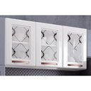 Ver imagem 6 de Armário Aéreo Cozinha Modulado Mirage New 3 Portas c/ Vidro Branco - Telasul