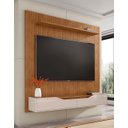 Ver imagem 2 de Home Suspenso Frisado Milão 1.80m para Tv 60" Marrom Off White - Casa D