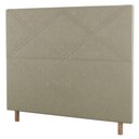 Ver imagem 1 de Cabeceira Cama Box Solteiro Cairo 90cm Corano Bege