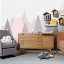 Ver imagem 1 de Mural Montanha Rosa TACOLADO PAPEL DE PAREDE