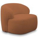 Ver imagem 1 de Poltrona Decorativa Fixa Orgânica para Sala Living Barolo L06 Bouclê Terracota - Lyam Decor