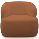 Ver imagem 3 de Poltrona Decorativa Fixa Orgânica para Sala Living Barolo L06 Bouclê Terracota - Lyam Decor