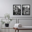 Ver imagem 2 de Kit 2 Quadros Fotografias Antigas São Paulo 24x18cm - com Vidro:madeira Preta