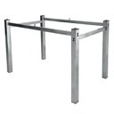 Ver imagem 1 de Pé de Mesa Cromada Valência Tampo Vidro 1,50 Sala Jantar Ql