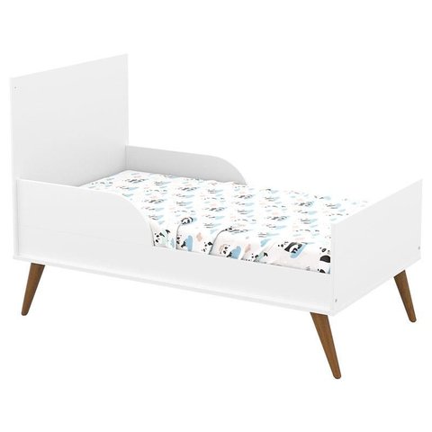 Berço Americano Retro Gold Branco Eco Wood - Matic