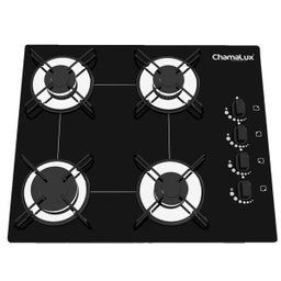 Kit Balcão Violeta Branco com Cooktop Preto 4 Bocas Bivolt Chamalux - 2