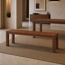 Ver imagem 4 de Banco de Madeira Maciça para Cozinha Varanda Hall 150cm Dunia F06 Rústico Escuro - Lyam Decor