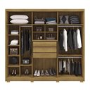 Ver imagem 3 de Guarda Roupa Casal 6 Portas 3 Gavetas Dubai Majestic - Nature