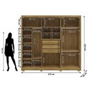 Ver imagem 4 de Guarda Roupa Casal 6 Portas 3 Gavetas Dubai Majestic - Nature