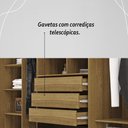 Ver imagem 7 de Guarda Roupa Casal 6 Portas 3 Gavetas Dubai Majestic - Nature