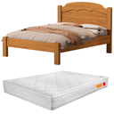 Ver imagem 1 de Cama Casal Laís Padrão 100% Mdf Colchão Casal 138x188 D33:nature