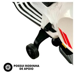 Mini Moto Eletrica Infantil Vespa 12v Branca BW222BR Importway - 5