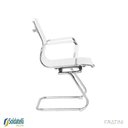 Ver imagem 4 de Kit 2 Cadeiras Office Manhattan Base Fixa Pu Várias Cores Braços Fixos - Fratini