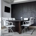 Ver imagem 2 de Kit 2 Cadeiras Office Manhattan Base Fixa Pu Várias Cores Braços Fixos - Fratini
