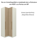 Ver imagem 6 de Guarda Roupa Modulado 2 Pecas Seletto Areia Jequitiba Henn