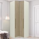 Ver imagem 2 de Guarda Roupa Modulado 2 Pecas Seletto Areia Jequitiba Henn