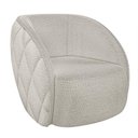 Ver imagem 4 de Sofá Decorativo 3 Lugares 240cm com Almofadas e Poltrona Zion M22 Boucle Branco - Mpozenato