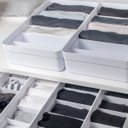 Ver imagem 3 de Conjunto 4 Organizadores Gavetas Colmeias Organizadoras com 6 Divisórias Camisetas OU Branco
