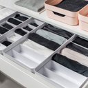 Ver imagem 1 de Conjunto 4 Organizadores Gavetas Colmeias Organizadoras com 6 Divisórias Camisetas OU Branco