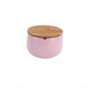 Ver imagem 1 de Porta Algodão Softpink Tampa Bambu 8 Cm Mimo Style Bh22262