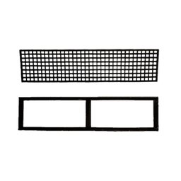 Grelha Quadriculada e Caixilho de Ferro Fundido 30x100cm - 1