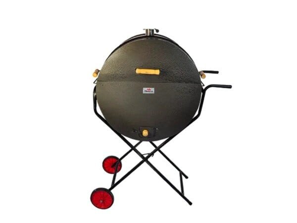 Churrasqueira Meio Tambor Grill 200l Grelha,suporte E Rodas - 2