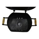 Ver imagem 3 de Mini Churrasqueira A Bafo Alumínio Fundido Craqueada Dourada