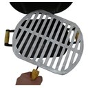 Ver imagem 6 de Mini Churrasqueira A Bafo Alumínio Fundido Craqueada Dourada