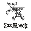 Ver imagem 1 de Kit Par Pé de Mesa e Trava Churrasqueira Ferro Fundido N02