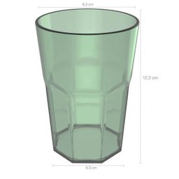 Copo De Suco 400ml Caneca Para Servir Copo De Água Verde Menta - 3