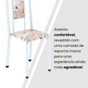 Ver imagem 4 de Cadeiras para Sala de Jantar 6 Unidades Lara Branco/Botanic Bege