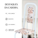 Ver mais imagens de Cadeiras para Sala de Jantar 6 Unidades Lara Branco/Botanic Bege