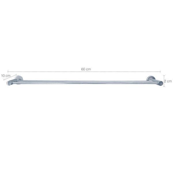 Suporte Toalheiro Banho 60cm Duplo Inox Porta Toalha Barra - 2
