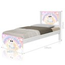 Ver imagem 2 de Cama Juvenil Menina Unicórnio 3 Opções - Rosa