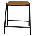 Ver imagem 1 de Banco Stak Decorativo Baixo Preto - Overseas