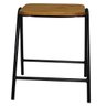 Banco Stak Decorativo Baixo Preto - Overseas - 1
