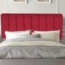 Ver imagem 1 de Painel Estofada Kiara 100cm Solteiro Box Quarto Corino Vermelho - Gat Magazine
