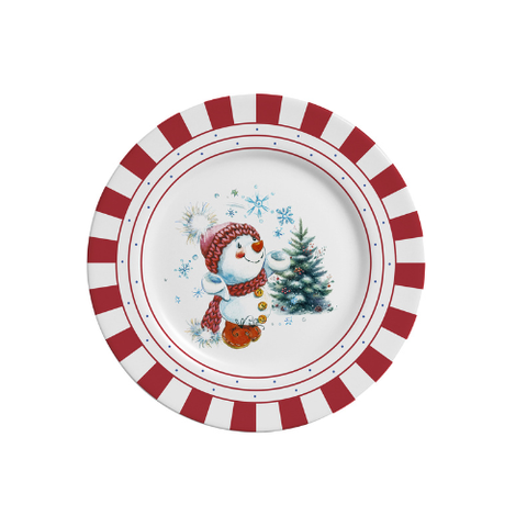 Conjunto com 6 Pratos de Sobremesa Cute Christmas Ø21cm