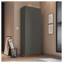 Ver imagem 2 de Armário Alto Escritório 2 Portas Cubic Cinza - Caemmun