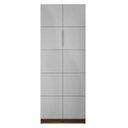 Ver imagem 1 de Armário Alto Escritório 2 Portas Cubic Branco TX - Caemmun