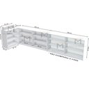 Ver imagem 5 de SUPER BALCÃO CAIXA VITRINE EM L COM FUNDO E VIDRO M503.B MUNDI MOVEIS